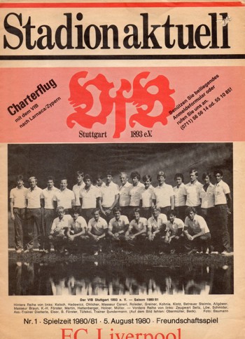 Match programme